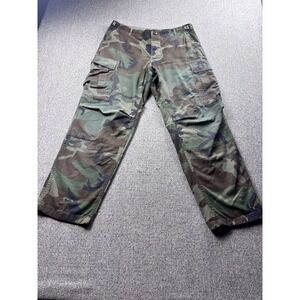 Vintage US Army Woodland Camo BDU Cargo Pants Military Tactical Trouser